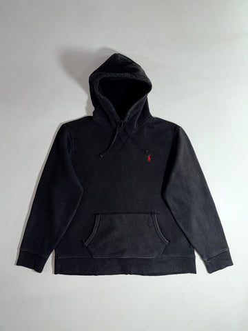 Polo Ralph Lauren | Black Red Pony Logo Pullover Hoodie (XL)