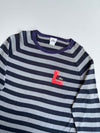 Lacoste Striped Logo Patch Long-Sleeve Knit Sweater(2XL)
