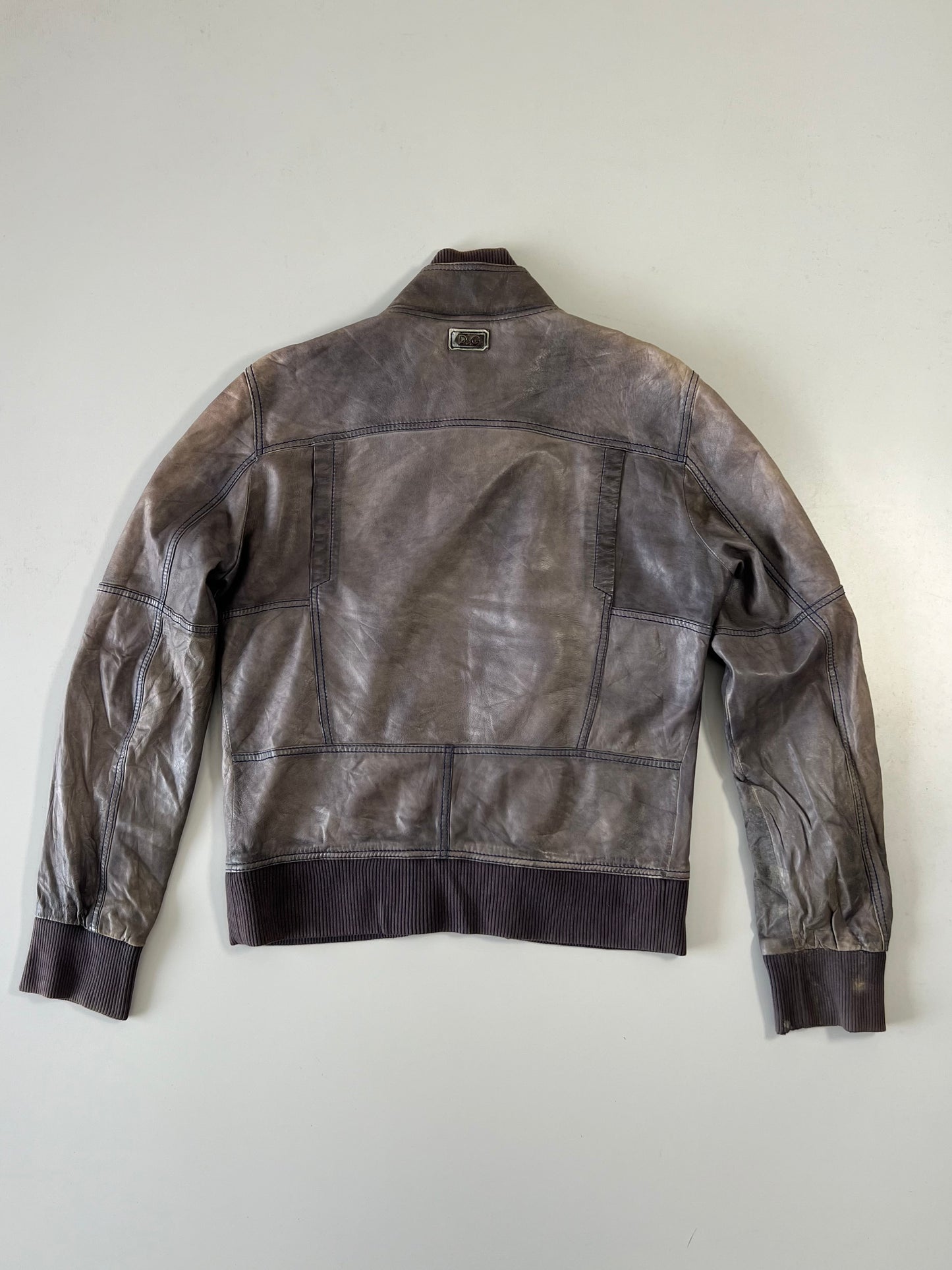 ZDolce&Gabbana Men's Vintage Y2K Leather Jacket (M/L)