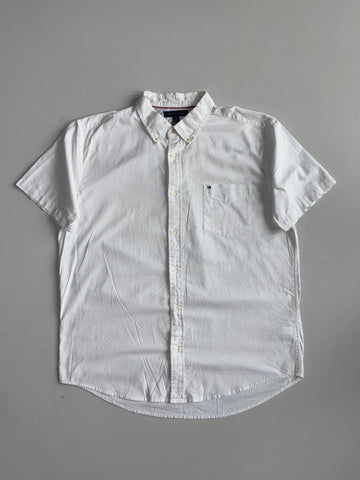 Tommy Hilfiger Classic Fit Short Sleeve Shirt White(2XL)
