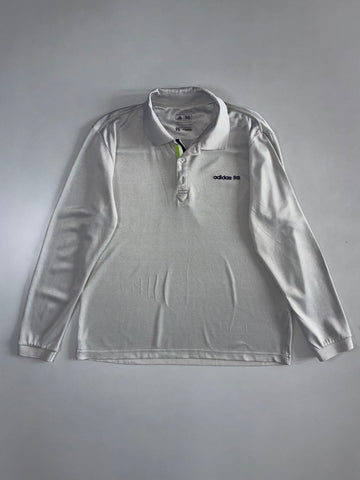 Adidas ClimaCool Long Sleeve Polo – White (L)