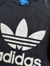 Adidas Originals Black Big Trefoil Crewneck Sweatshirt | Size (S)