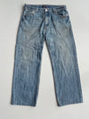 Metro Jeans Vintage Washed Blue Denim Jeans (W:34, L:39 )