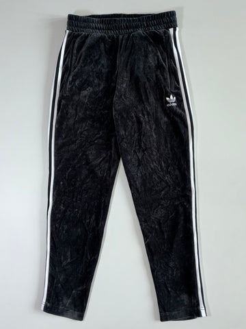 Adidas Originals Black Velour Track Pants Elastic (W:28|L:38)