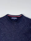 Tommy Hilfiger | Navy Diamond Textured Knit Sweater | (XS/S)