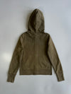 Roots Canada Olive Green Zip-Up Hoodie (Xs)