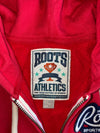 Roots Athletics Zip-Up Hoodie | Red (S)