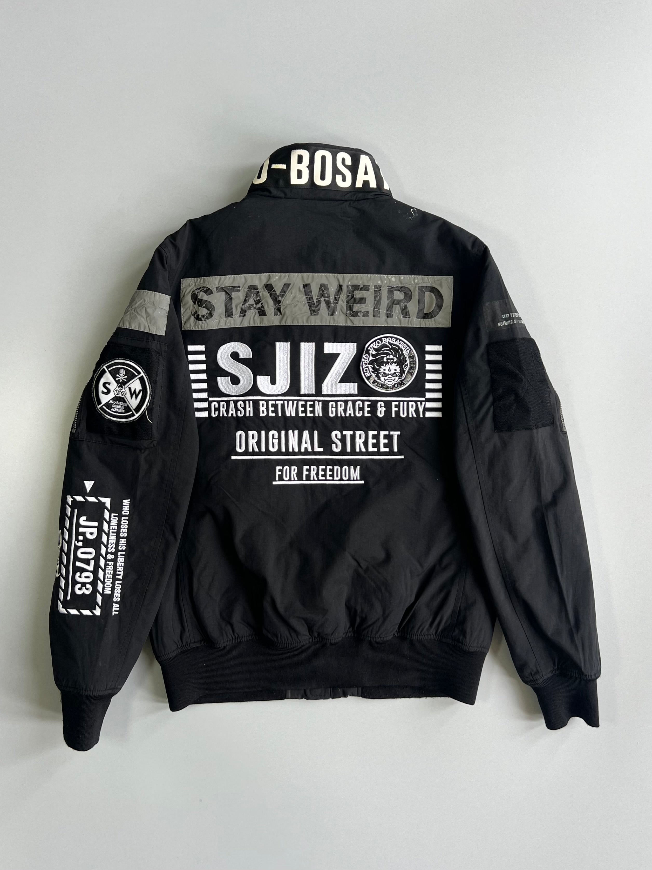 Jizo-Bosatsu | JP-3 “Grace & Fury” Patch Bomber Jacket (M) – Drip