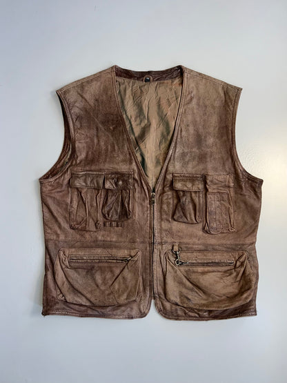 !          Super Premium Pure Leather Utility Jacket (L)