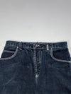 Vintage Southpole Black Baggy Contrast Stitch Denim Jeans (W:31) (L:41)