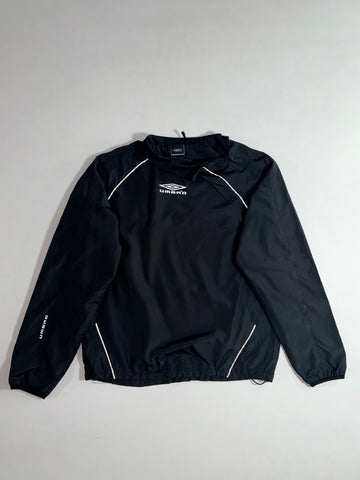 Umbro | Black Reflective Piping Pullover Drill Top (L)