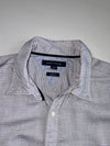 Tommy Hilfiger | Grey Dobby Textured Slim Fit Shirt (XL)