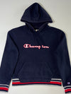 Champion Elite Script Logo Hoodie – Navy (S)