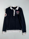 Y2K Christian Audigier VTF Speed Shop Long Sleeve Polo (S)