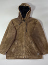 Brown Corduroy Hooded Jacket – (XL/2XL)