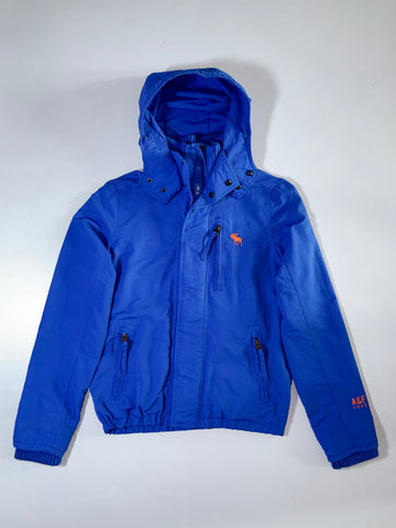 Abercrombie & Fitch Blue Hooded Jacket (M)
