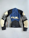F.L.M. By Polo Riding Gare Pure Leather Motorcycle Racing Jacket (Paded)(M)