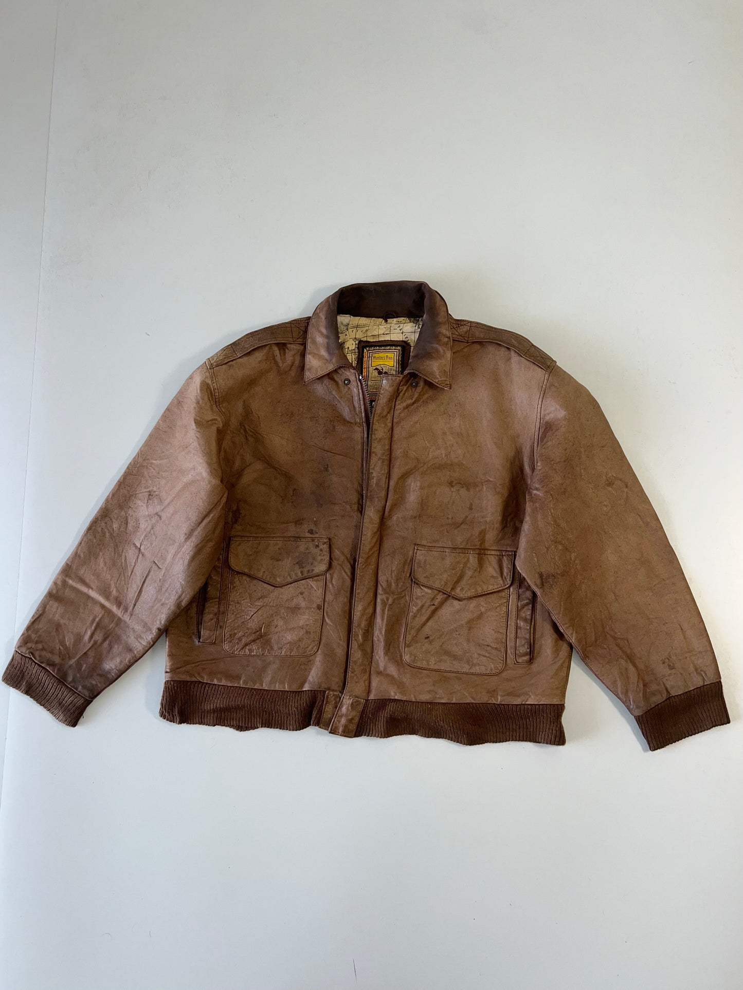 !                                                                                                                                                Super Premium Hunters Run ORiginal Leather Jacket (L/XL)
