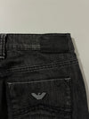 Armani Jeans AJ Washed Black Straight Leg Denim Jeans (W:29) (L:43)