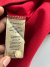 Burberry Brit | Nova Check Placket Polo | Red (L)