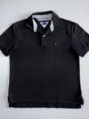 Tommy Hilfiger Vintage Black Classic Fit Polo T-Shirt (L)