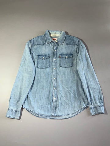 Levi’s Western Light Wash Denim Shirt (L)