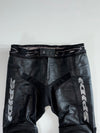 Spidi On Track Motorsport Black Leather Racing Pants Knee Padded (W:34|L:35)