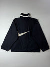 Vintage Nike Reversible Two-Tone Swoosh Jacket Black/Cream (2XL)
