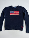 Polo Ralph Lauren Navy Flag Sweater Chunky Knit (M/L)