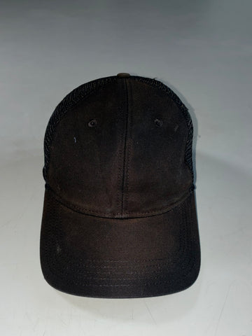 Carhartt Black Canvas Mesh-Back Trucker Cap – Minimal Blank Front (Adjustable)