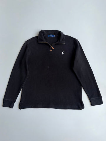 Polo Ralph Lauren | Black Quarter Zip Pullover | (L)
