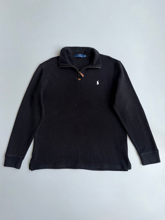 Polo Ralph Lauren | Black Quarter Zip Pullover | (L)