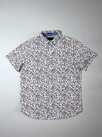 Denim & Flower by Ricky Singh Ditsy Floral Short-Sleeve Button-Up Shirt (M)