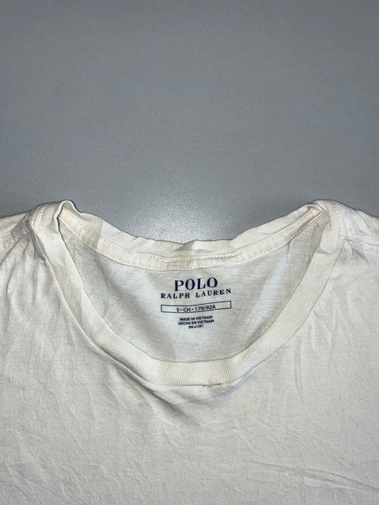 Polo Ralph Lauren | V-Neck Cotton Tee | White (S)