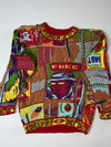 Vintage 90s COOGI Australia “FREE” 3D Graphic Pure Wool Knit Sweater – Made in Australia (XS)