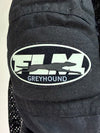 FLM Greyhound Black Mesh Motorcycle Racing Jacket Padded Women’s (S)