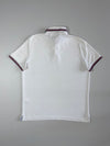 Tommy Hilfiger White Tipped Polo Shirt  (M)