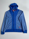 Jordan | Blue Striped Zip Hoodie (M)