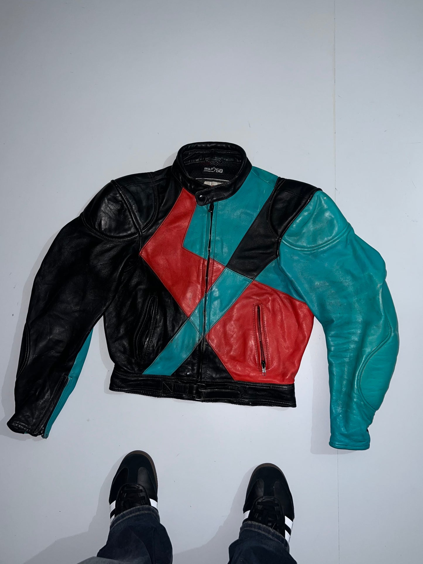 ! !    Super Premium Original Leather Biker Jacket (PADDED) (S)