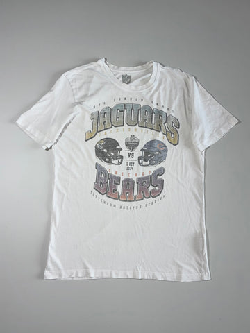 NFL Jacksonville Jaguars vs Chicago Bears London Games Graphic T-Shirt – White(L)