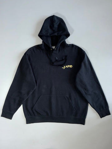 Rapid Black Hoodie with Gold Logo (XL)
