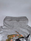 Nippon Blue Japanese Graphic Hooded Embroidered Sweatshirt (Grey) (M/L)
