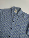 Pepe Jeans London | Blue Gingham Check Short Sleeve Shirt | (XL)