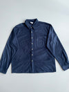 Columbia Fleece Button-Up Shirt Jacket – Navy (XL)