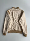 Puma Re Vintage Knit-Trim Bomber Jacket Cream Beige (M)