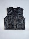 ZSuper Premium Original Pure Leather Utility Vest (L/XL)