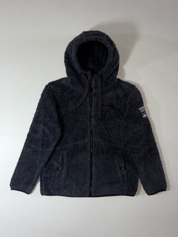 Blackyak Charcoal Sherpa Fleece Zip Hoodie (M)