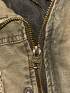 Levi's Sherpa-Lined Military Trucker Jacket – Washed Olive Green (M)