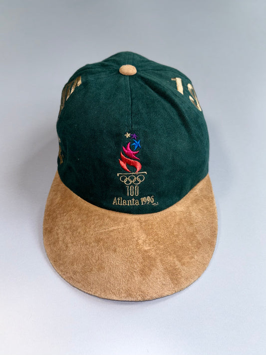 Atlanta 1996 Olympics 100th Anniversary Cap Forest Green/Suede Brim (McDonald’s Sponsor) (Adjustable)