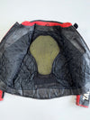 Yamaha R-Series Colorblock Appliqué Armored Leather Motorsport Racing Jacket (XL)
